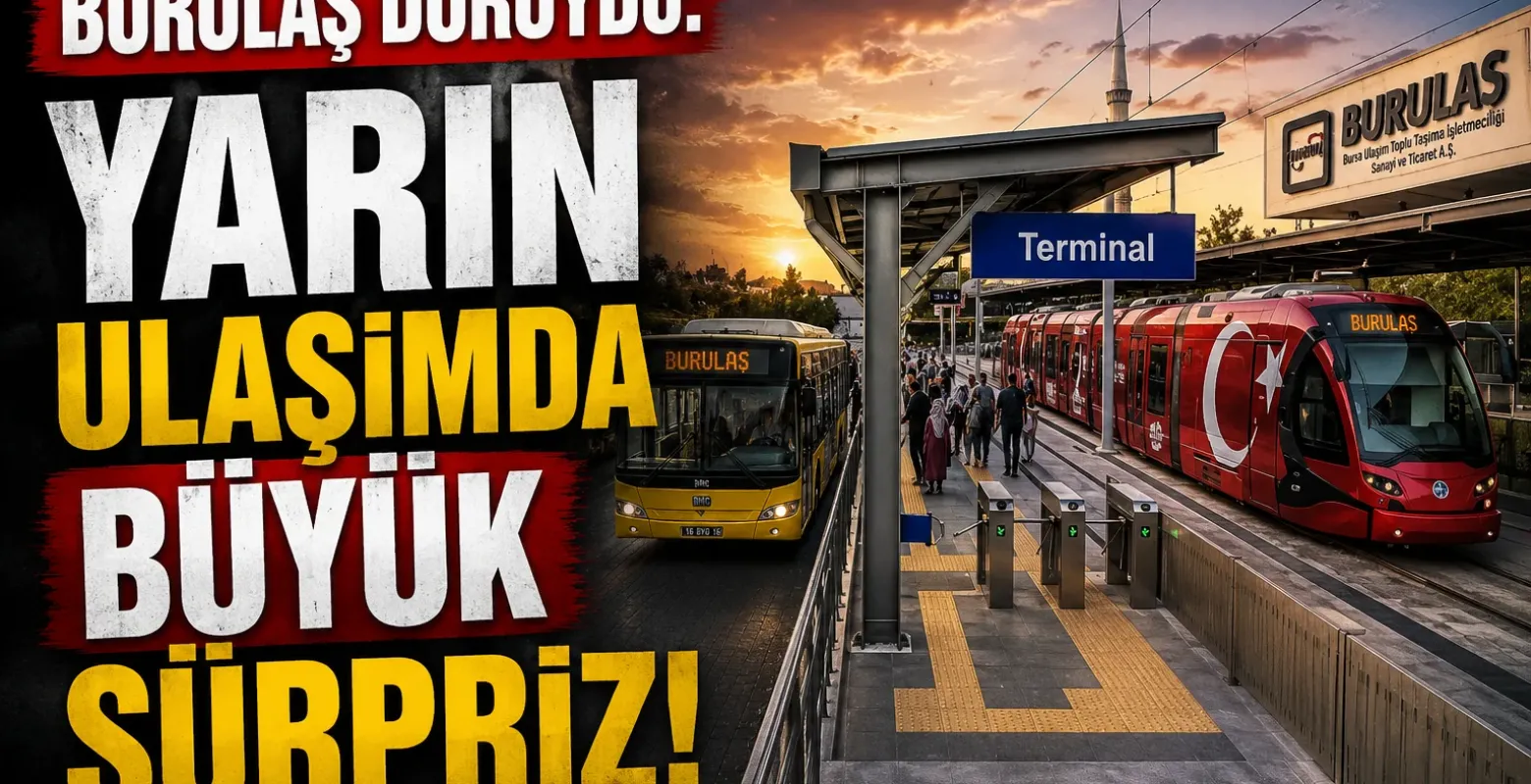 19 Mayıs’ta Bursa’da Ulaşım Ücretsiz! BursaRay Seferleri Uzatıldı