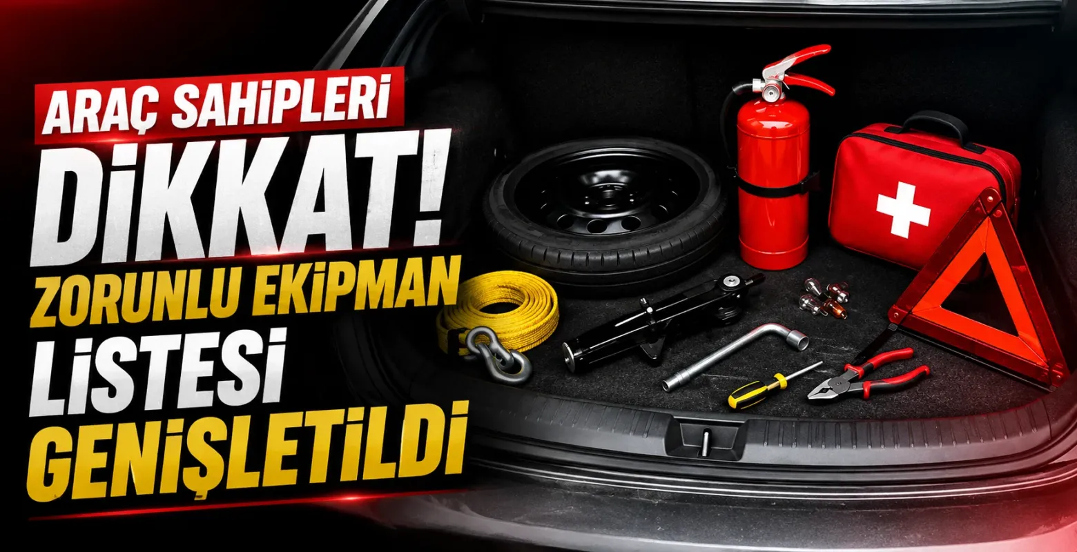 Araç Sahipleri Dikkat! Zorunlu Ekipman Listesi Genişletildi