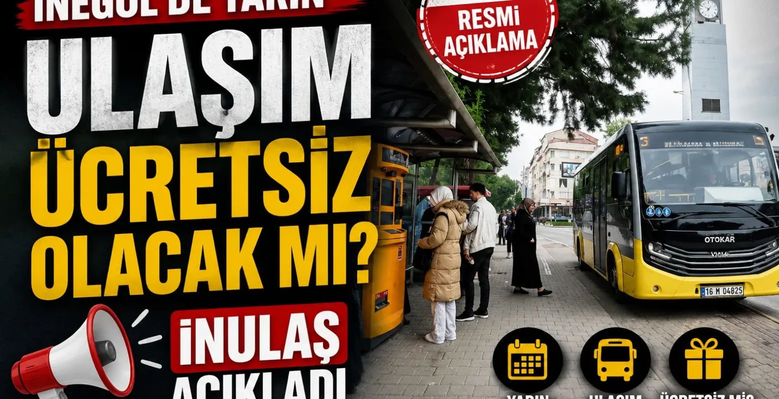 İNULAŞ’tan 19 Mayıs’ta Ücretsiz Ulaşım Müjdesi