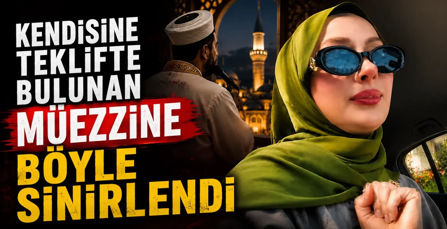 Kendisine teklifte bulunan müezzine böyle sinirlendi