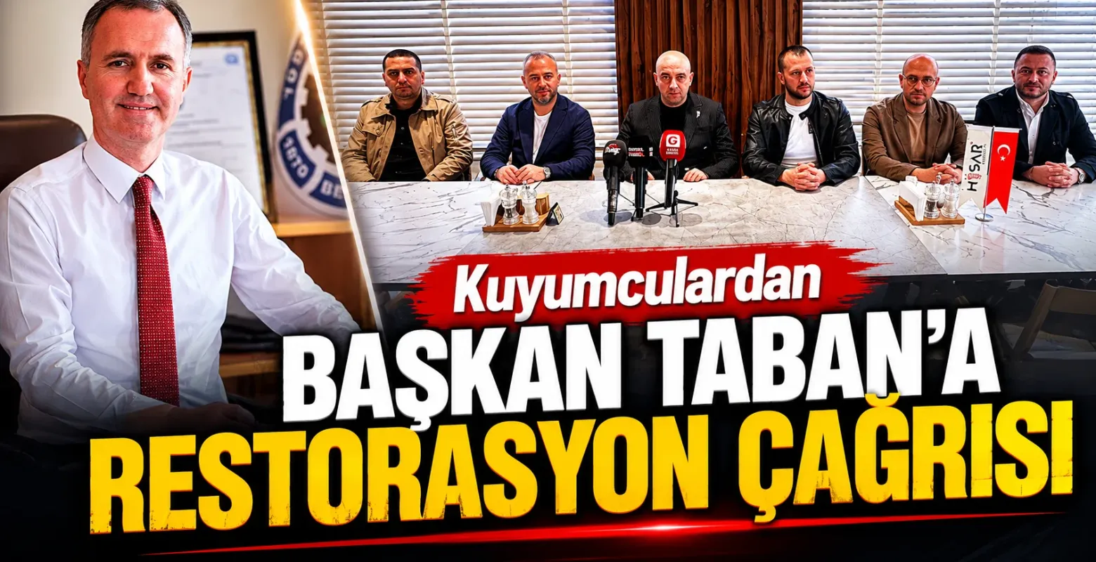 Kuyumculardan Başkan Taban'a restorasyon çağrısı