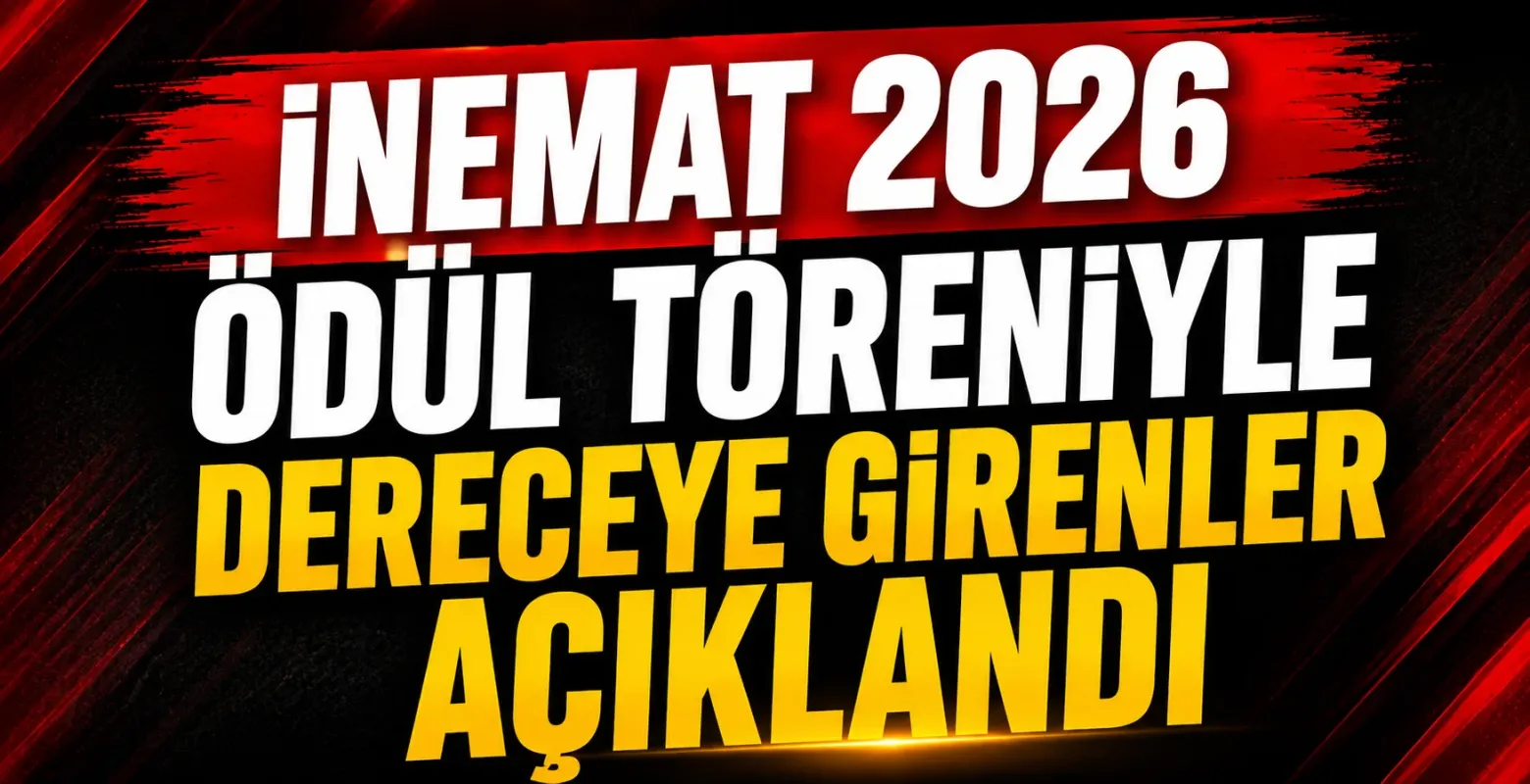 İnegöl’de İNEMAT 2026 ödül töreniyle dereceye girenler açıklandı