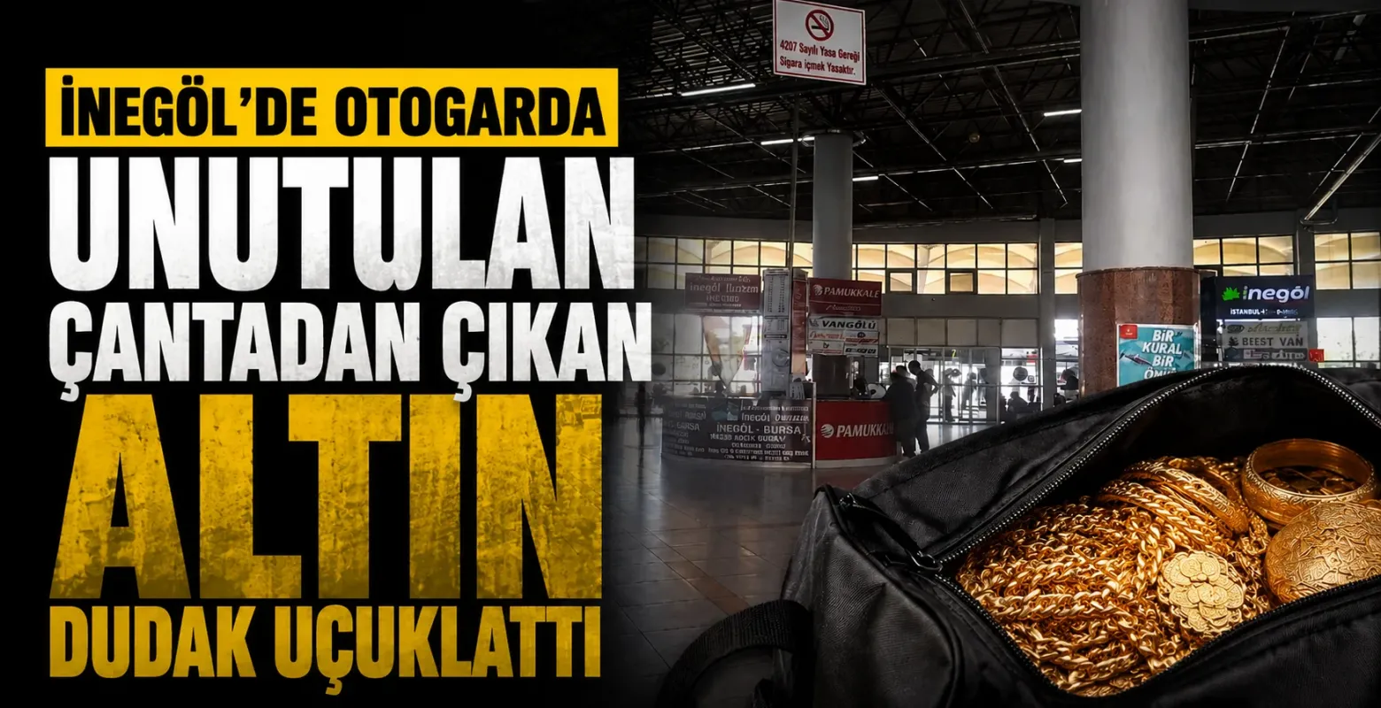 İnegöl Otobüs Terminalinde Unutulan 3,5 Milyonluk Altın Sahibine Ulaştırıldı