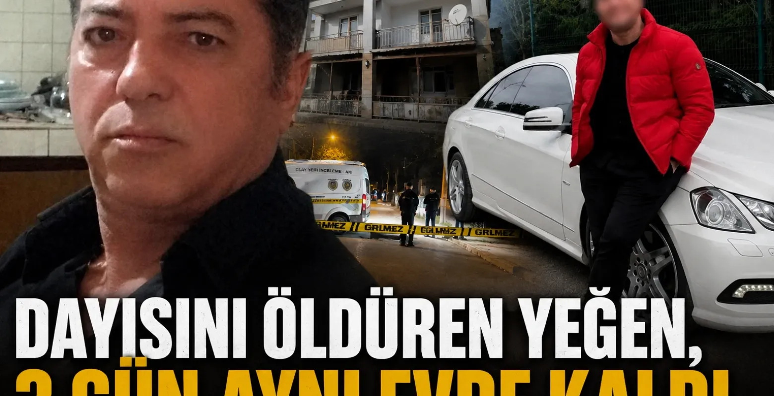 Bursa'da dayısını öldüren yeğen, 3 gün aynı evde kaldı
