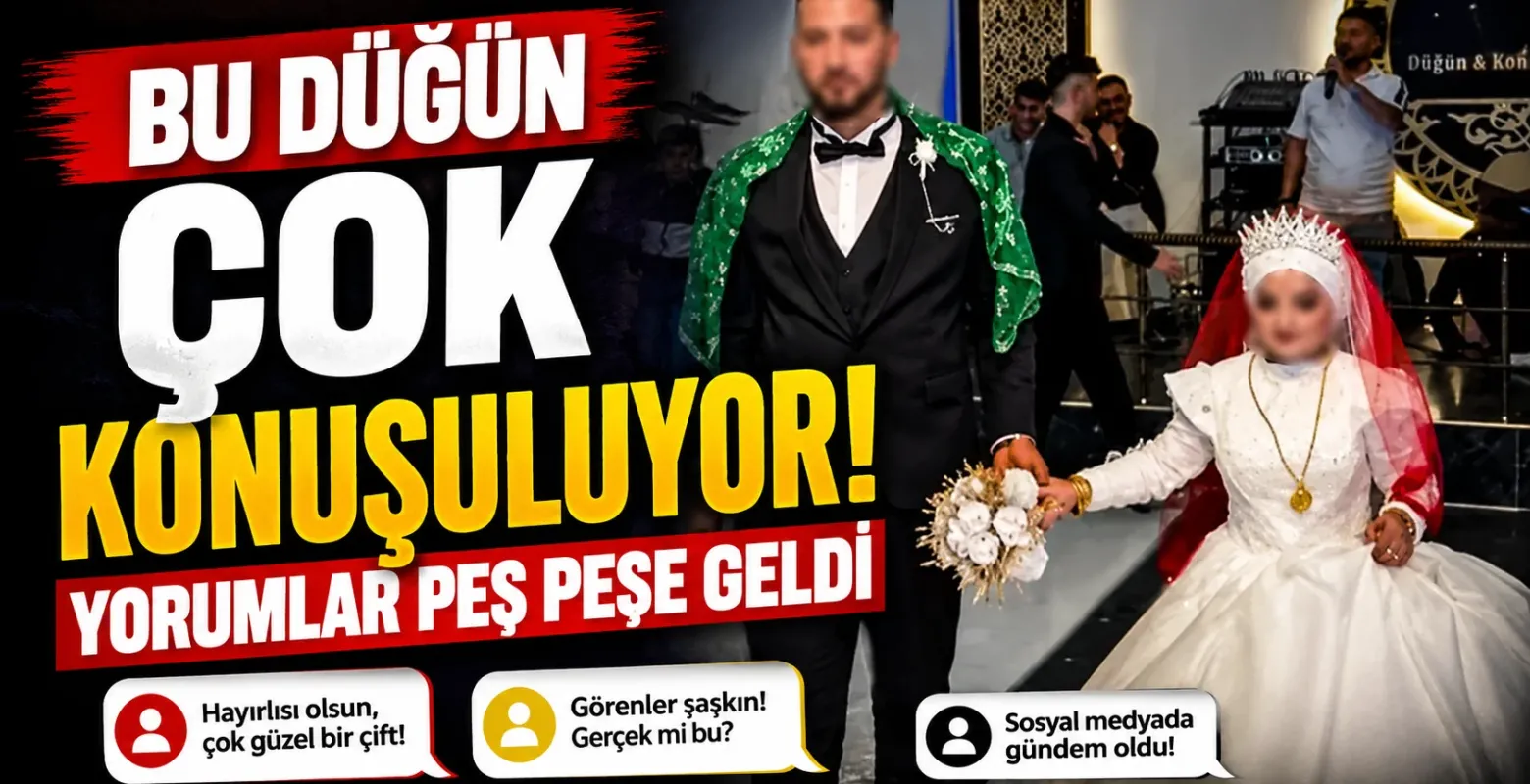 Bu düğün çok konuşuluyor! Yorumlar peş peşe geldi