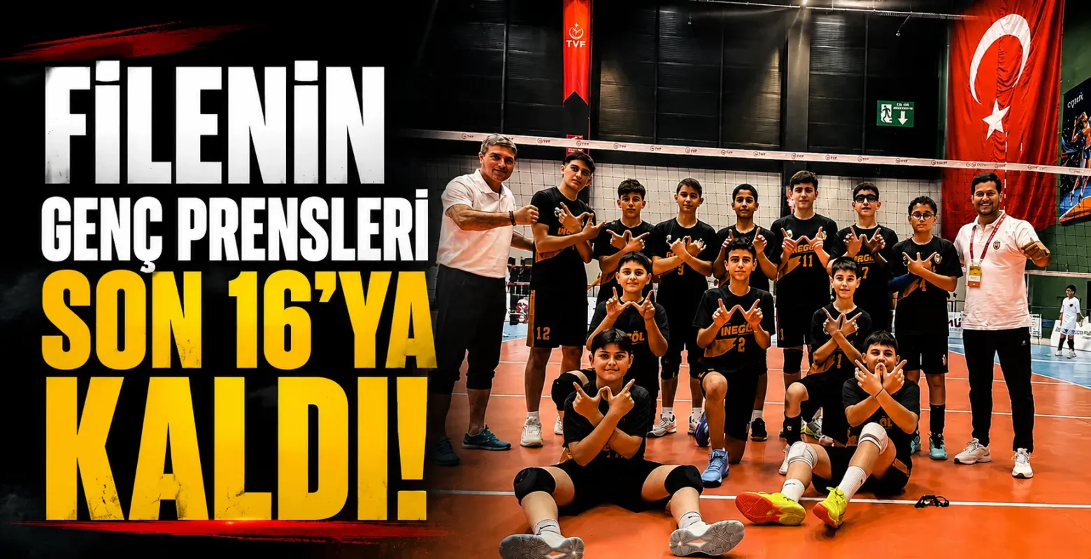 İnegöl Belediyespor midi erkek voleybol takımı son 16 turunda