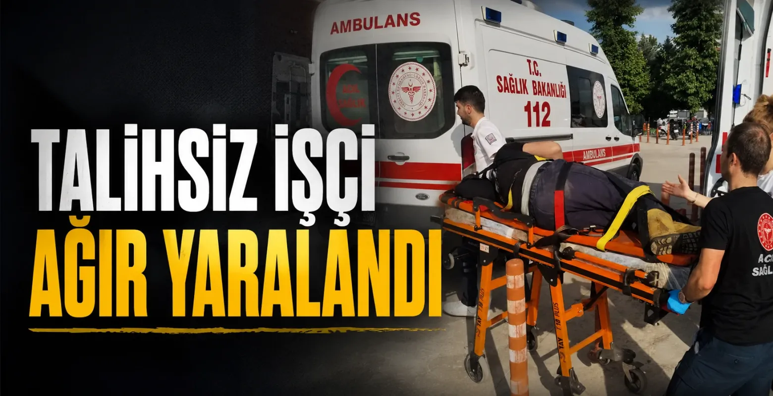 İnegöl'de OSB'de çatıdan düşen işçi 12 metreden ağır yaralandı