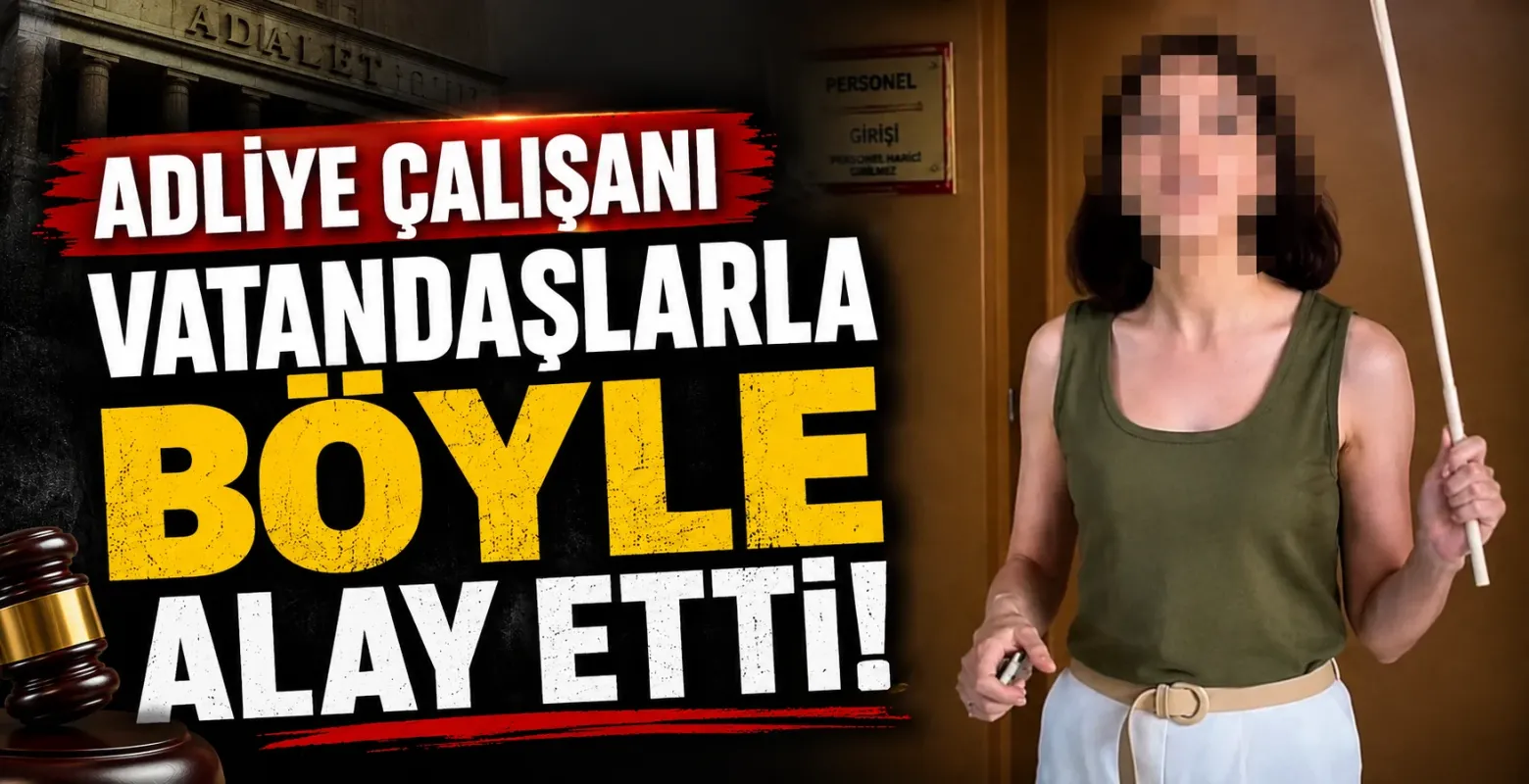 Adliye çalışanı vatandaşlarla böyle alay etti!