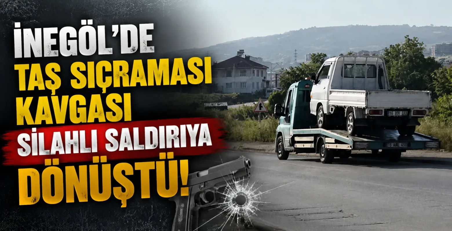 İnegöl'de taş sıçraması kavgası silahlı saldırıya dönüştü