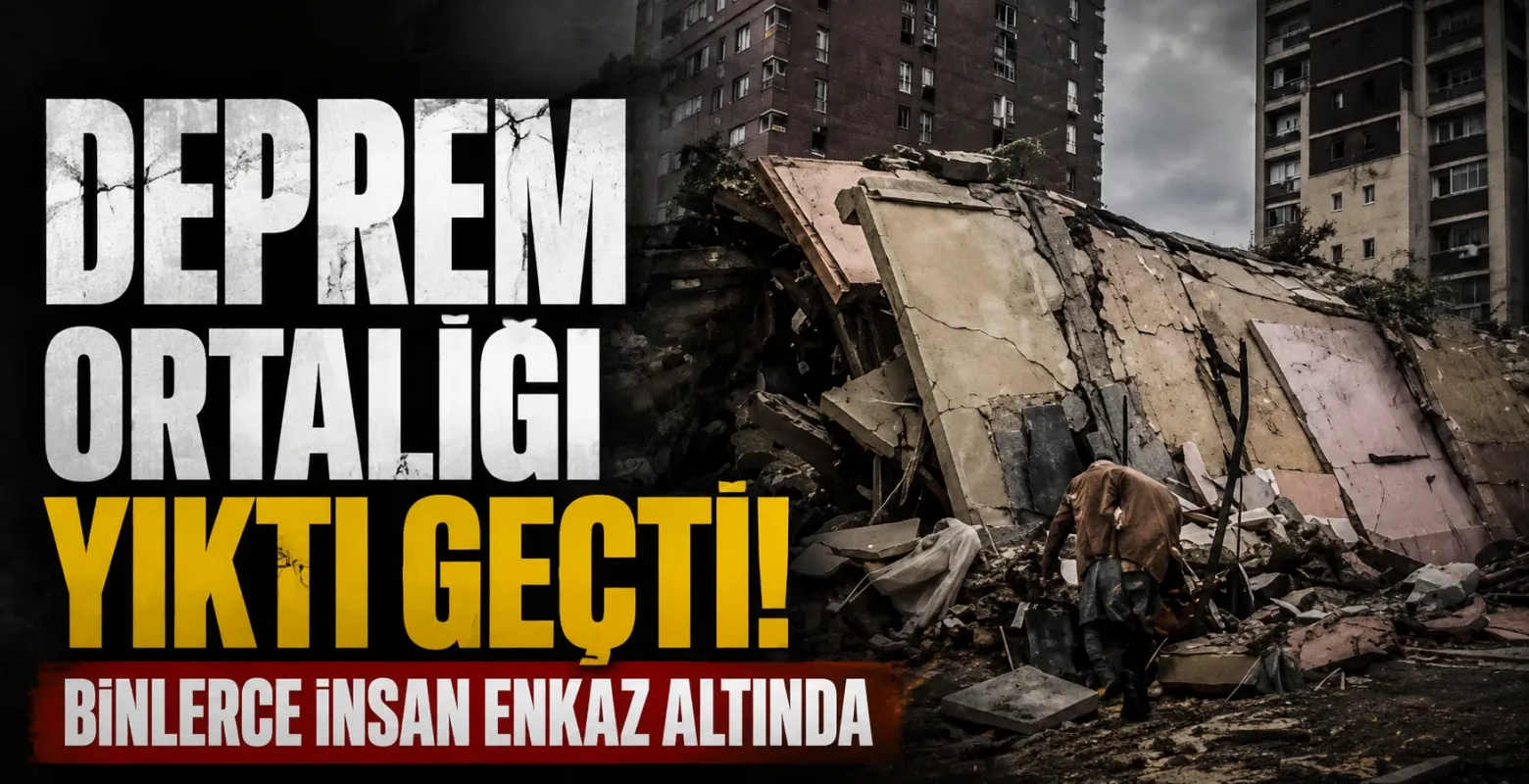 Deprem ortalığı yıktı geçti! Binlerce insan enkaz altında