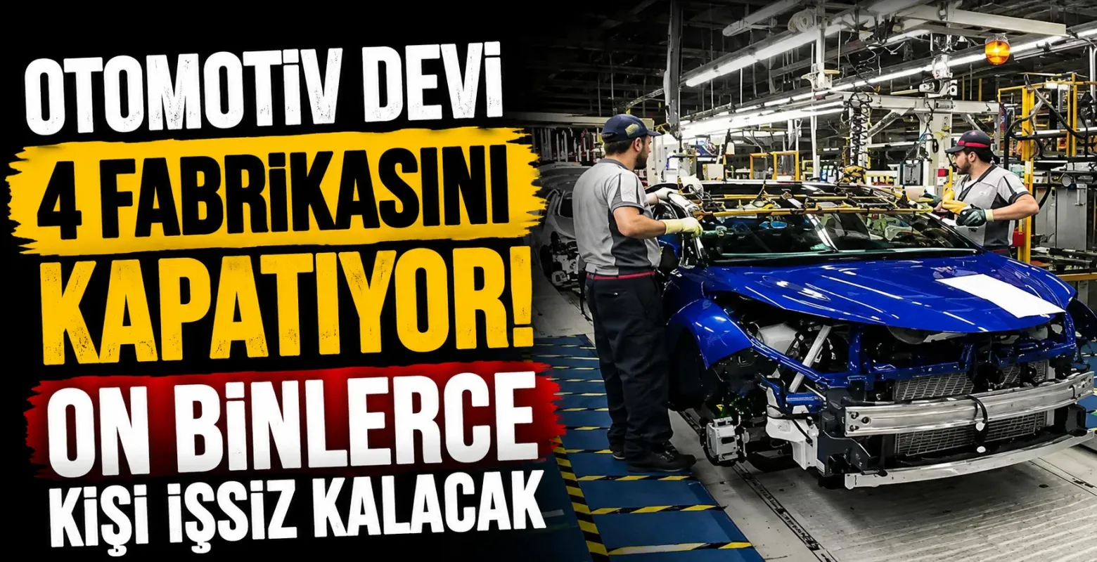Otomotiv devi 4 fabrikasını kapatıyor! On binlerce kişi işsiz kalacak