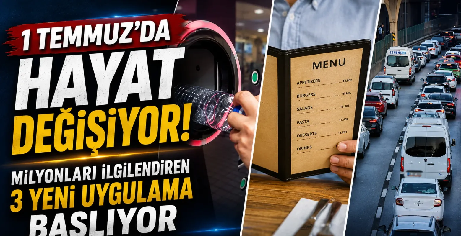 1 Temmuz'da Hayat Değişiyor! Milyonları İlgilendiren 3 Yeni Uygulama Başlıyor