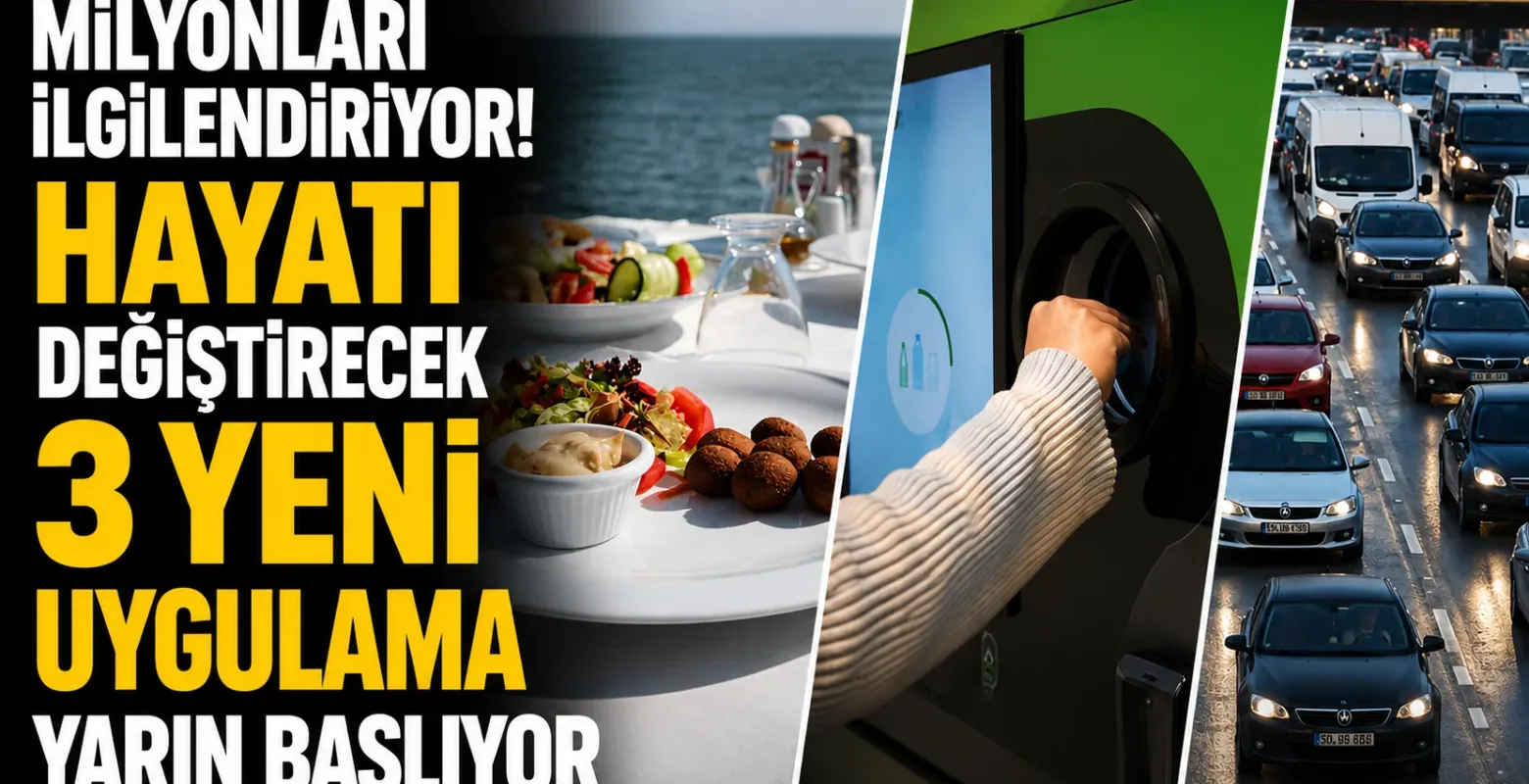 Milyonları ilgilendiriyor! Hayatı değiştirecek 3 yeni uygulama yarın başlıyor
