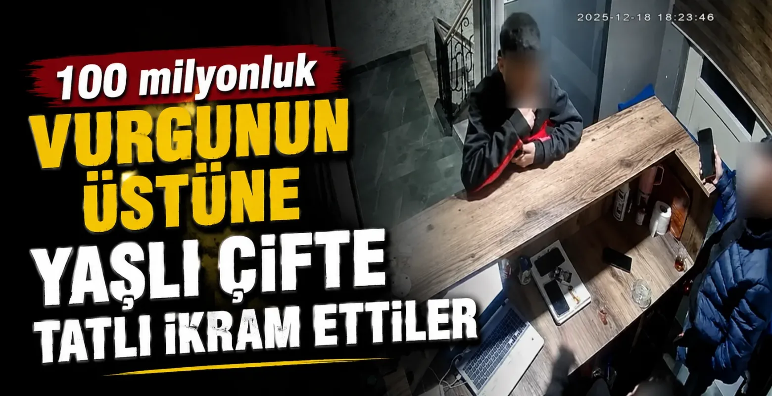 100 milyonluk vurgunun üstüne yaşlı çifte tatlı ikram ettiler