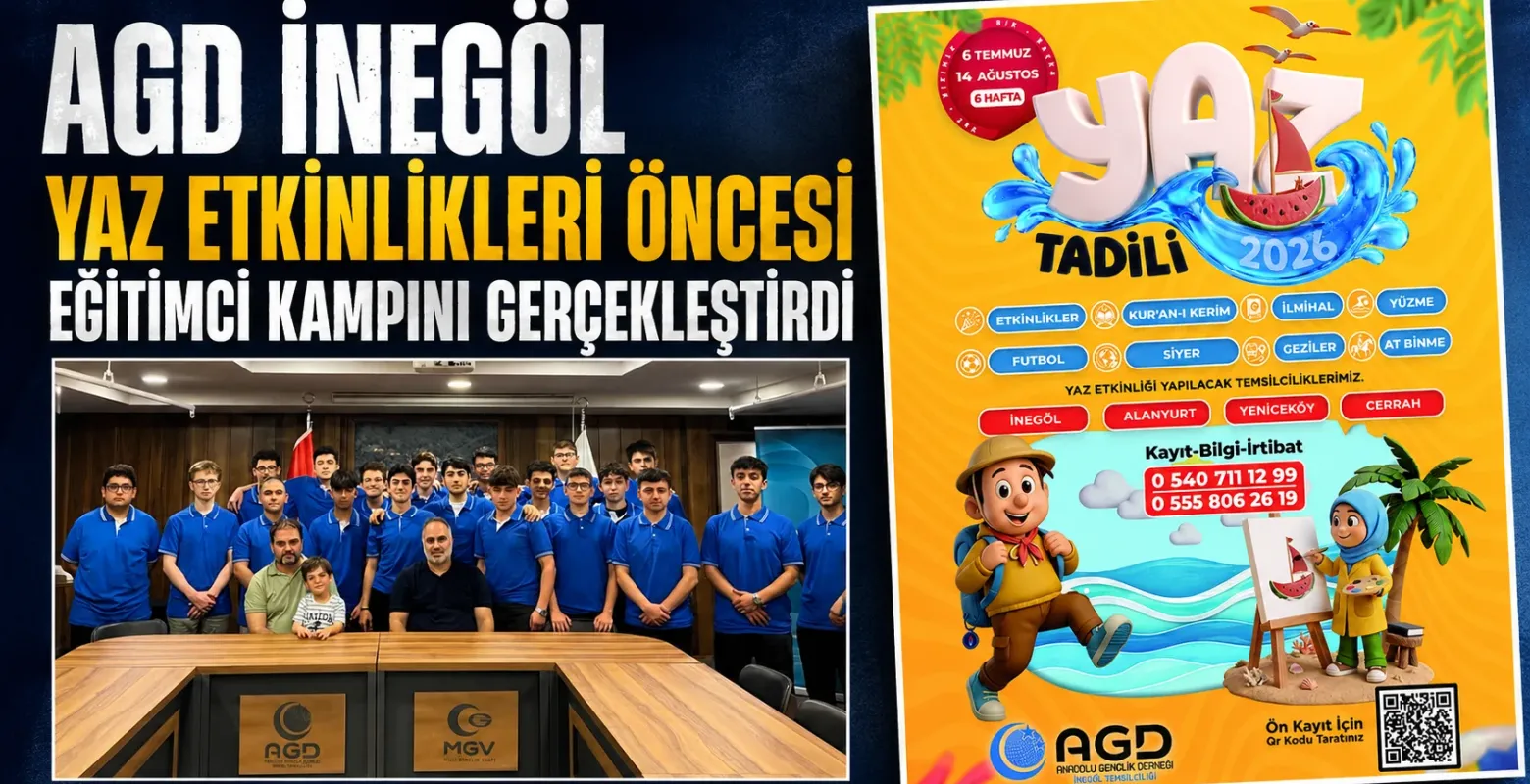 AGD İnegöl Yaz Etkinlikleri Öncesi Eğitimci Kampını Gerçekleştirdi