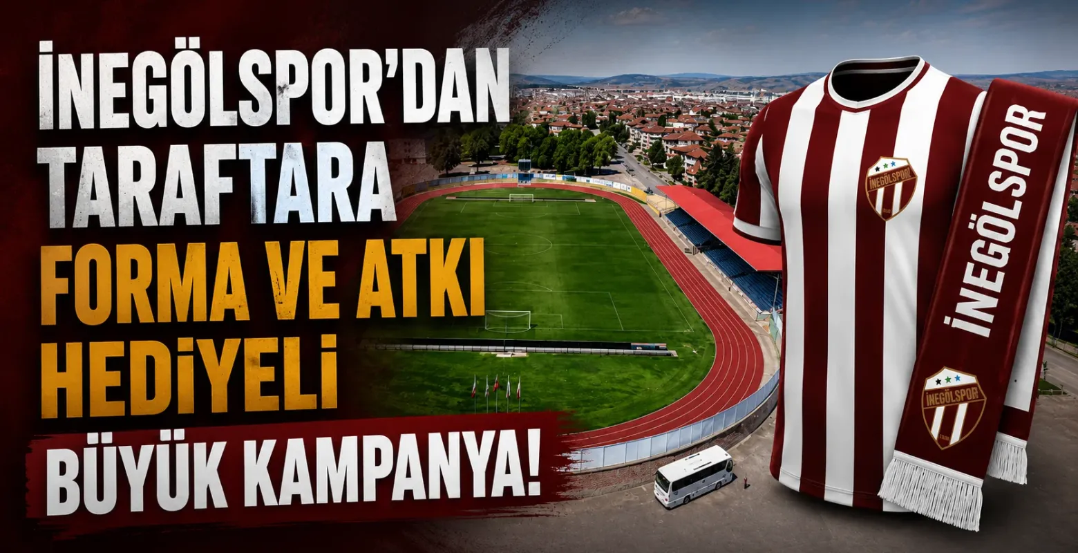 İnegölspor'dan Kombine Alan Taraftara Forma ve Atkı Hediyesi