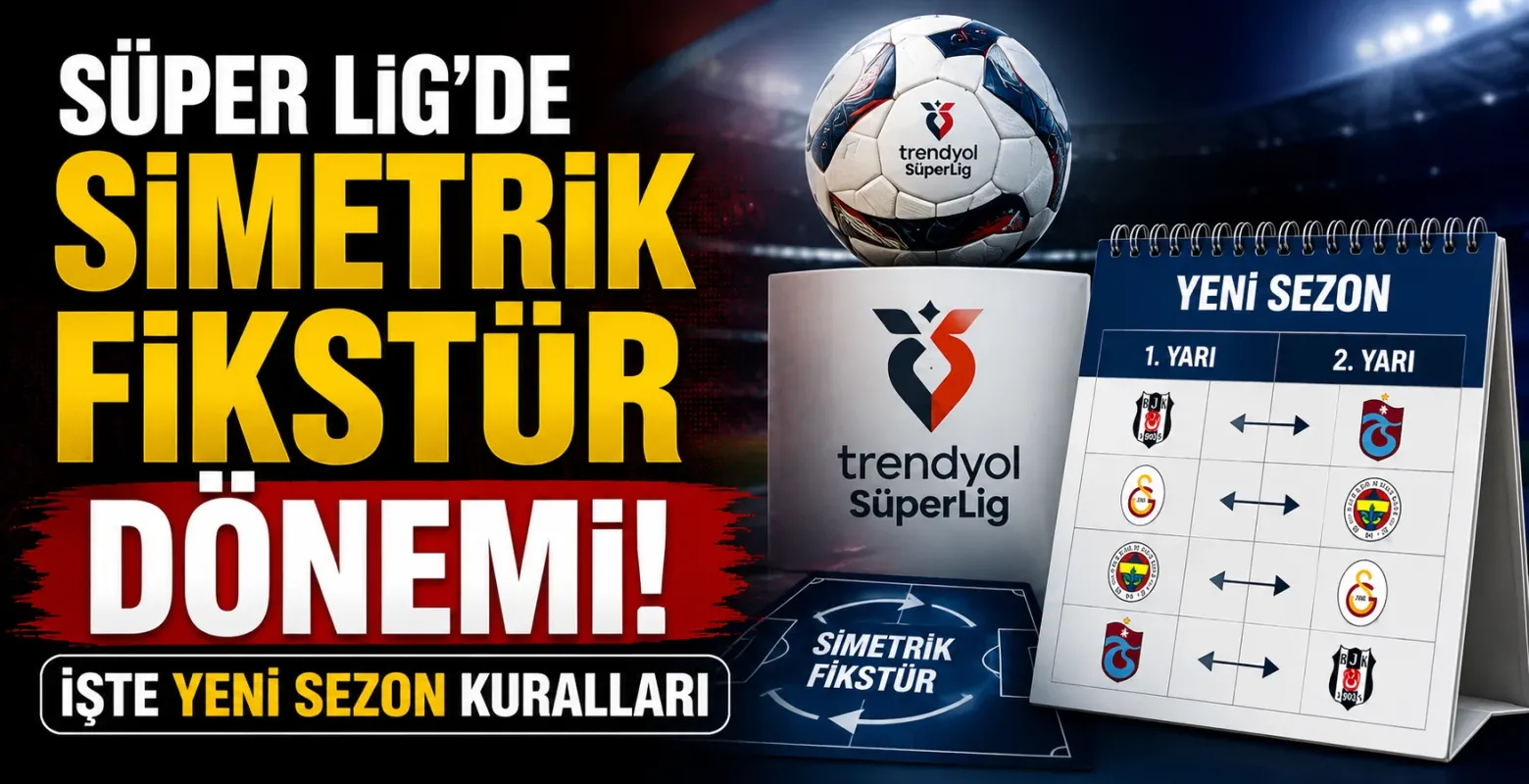 Süper Lig'de Simetrik Fikstür Dönemi! İşte Yeni Sezon Kuralları