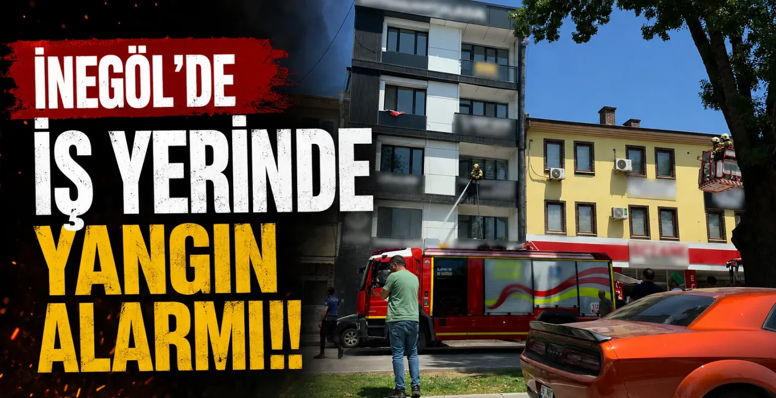 İnegöl'de İş Yerinde Yangın Alarmı!