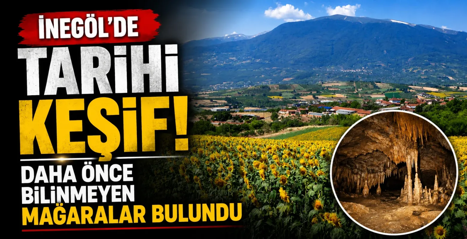 İnegöl'de Tarihi Keşif! Daha Önce Bilinmeyen Mağaralar Bulundu