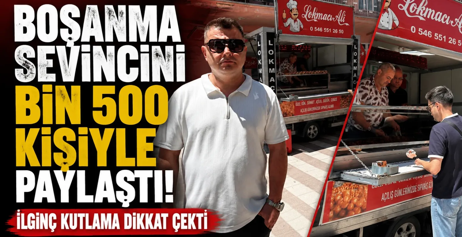 Boşanma Sevincini Bin 500 Kişiyle Paylaştı! İlginç Kutlama Dikkat Çekti