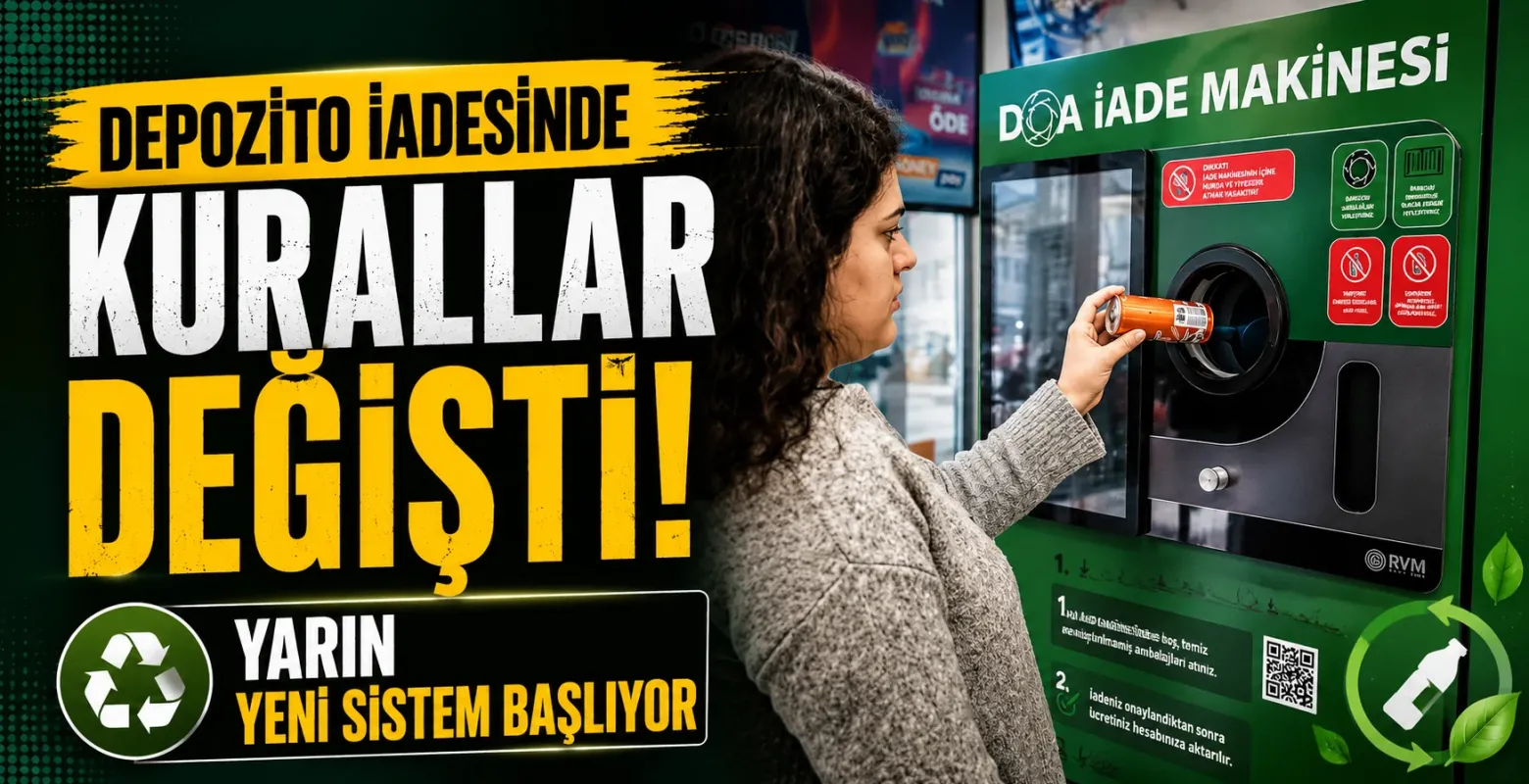 Depozito İadesinde Yeni Dönem! QR Kod Zorunluluğu Yarın Başlıyor