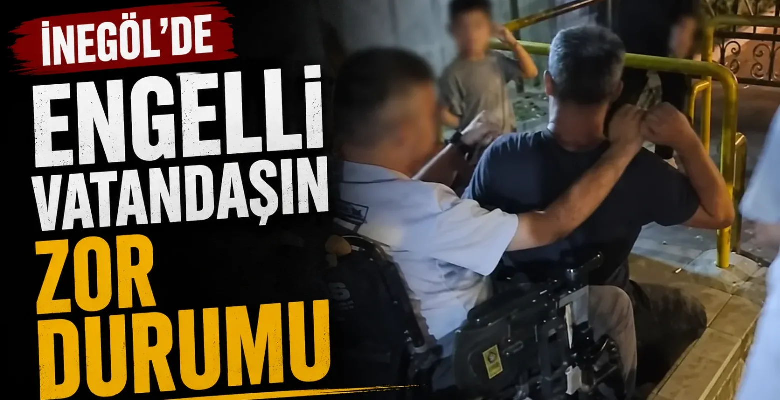 İnegöl’de engelli vatandaşın zor durumu