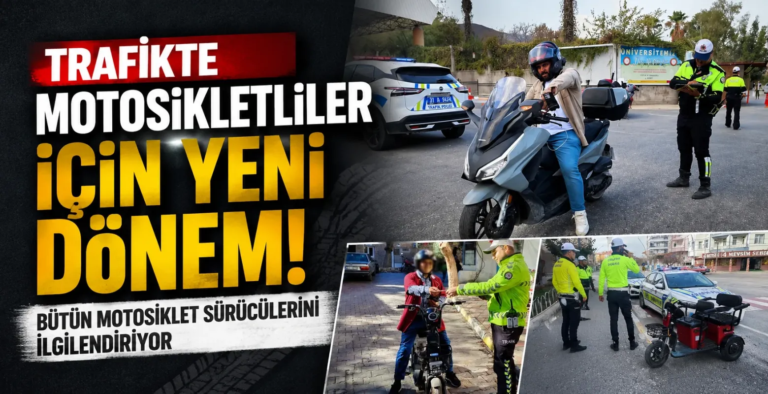 Trafikte Motosikletliler İçin Yeni Dönem! Bekleme Alanı Geliyor