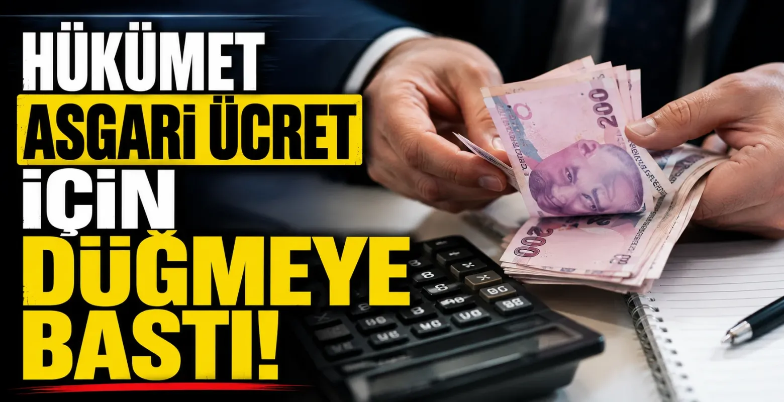 Hükümet asgari ücret için düğmeye bastı!