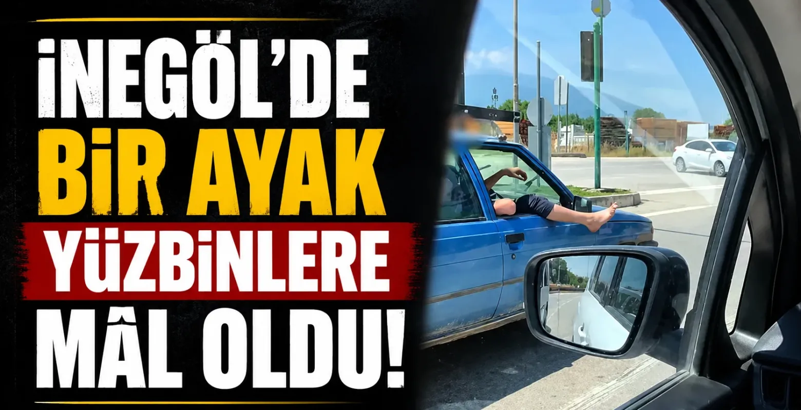 İnegöl'de bir ayak yüzbinlere mâl oldu!
