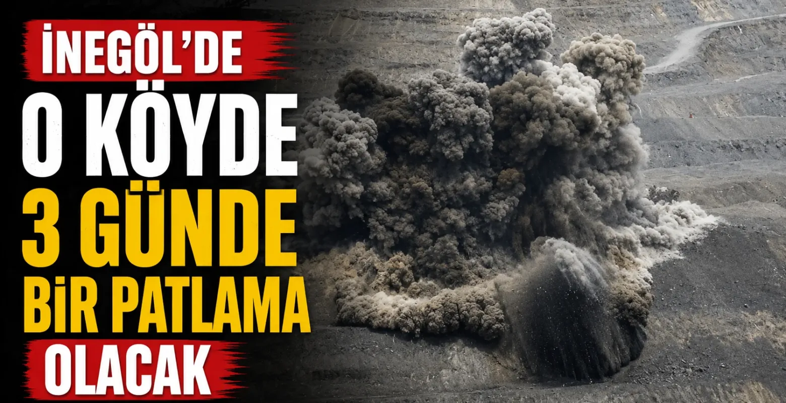 İnegöl'de o köyde 3 günde bir patlama olacak