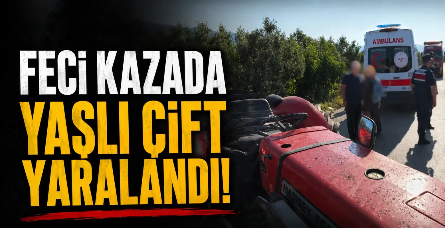 Feci kazada yaşlı çift yaralandı!