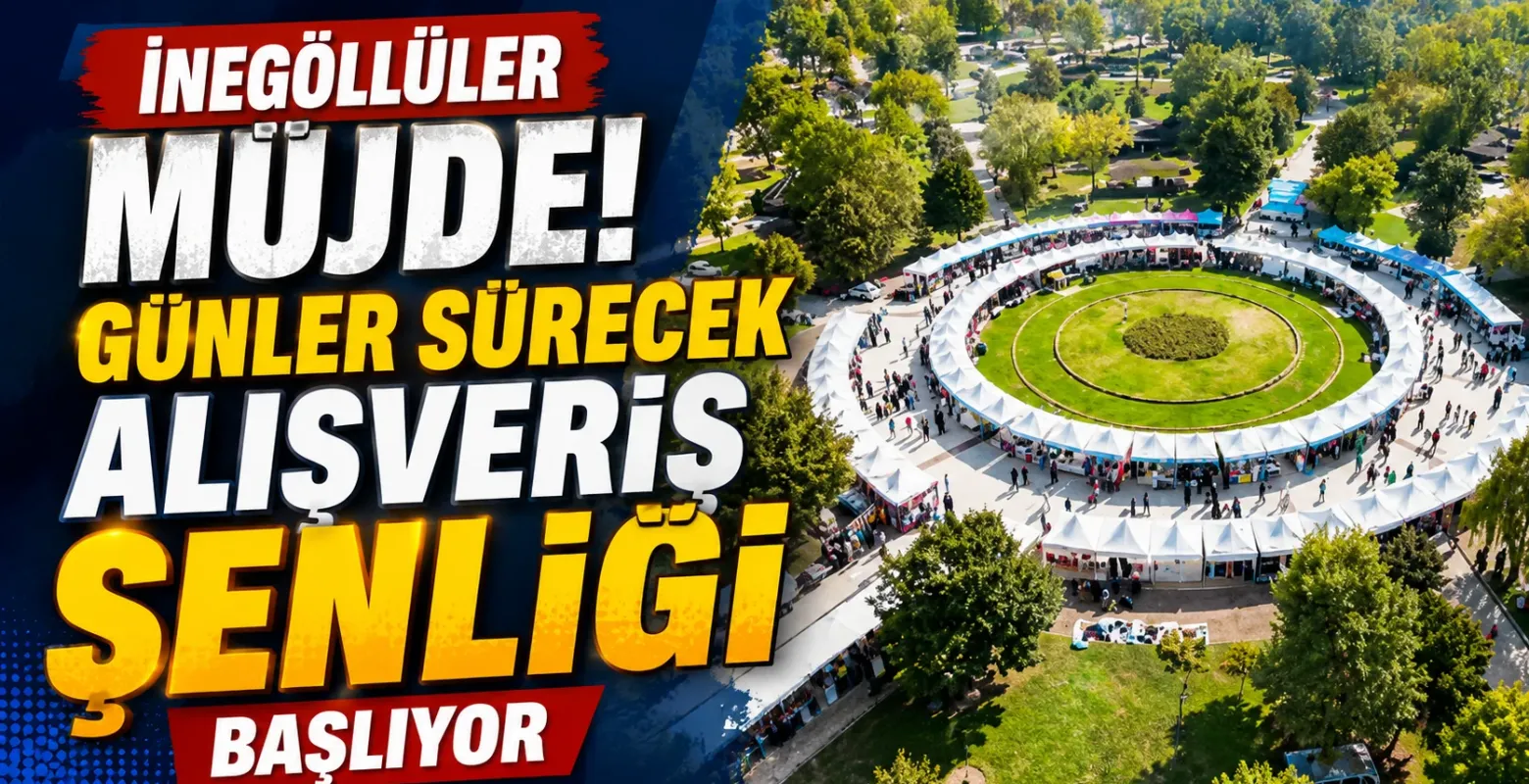 İnegöllüler müjde! Günler sürecek alışveriş şenliği başlıyor