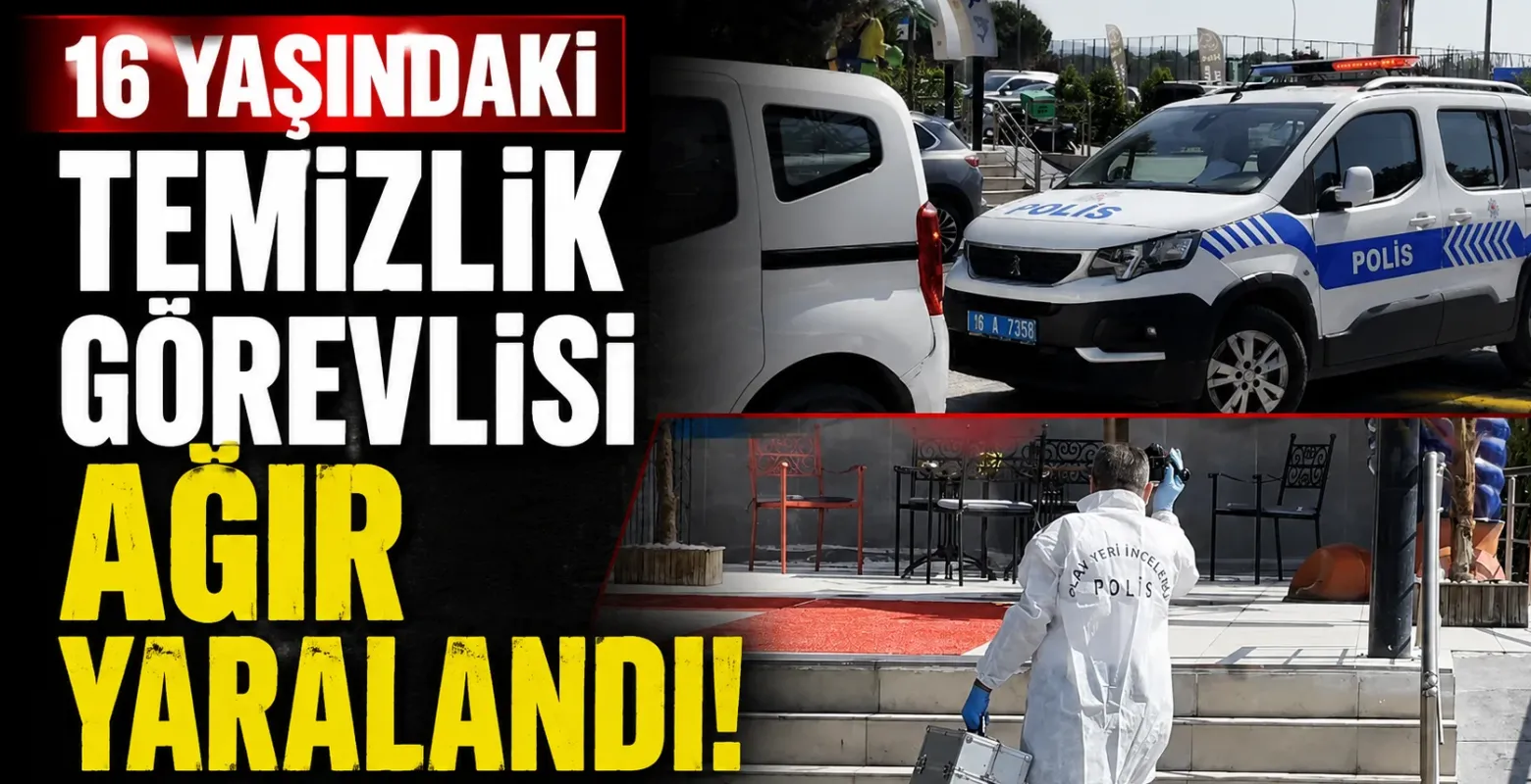 16 yaşındaki temizlik görevlisi ağır yaralandı!