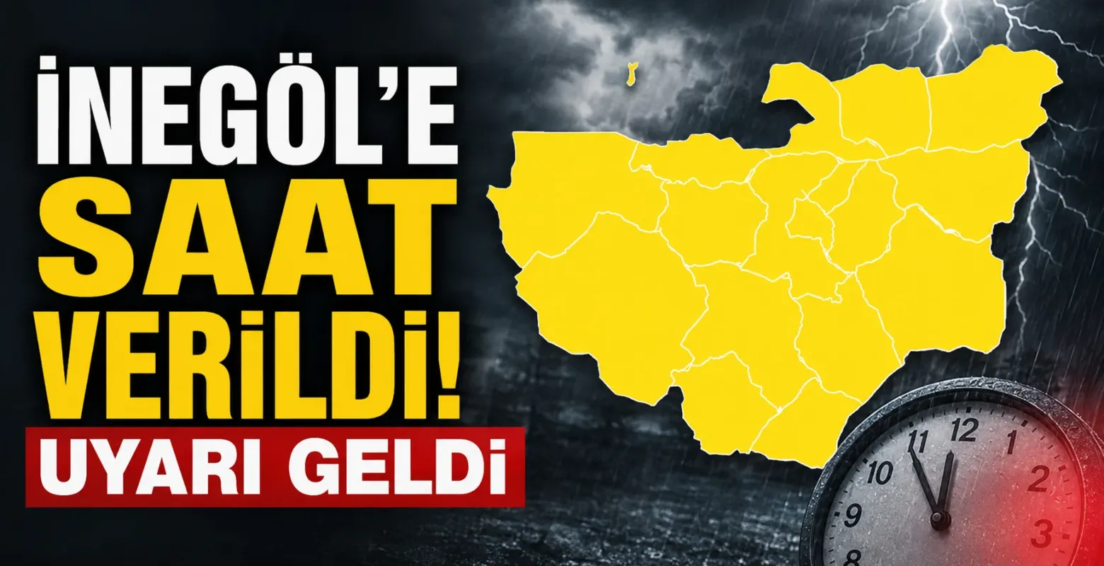 İnegöl'e saat verildi! Uyarı geldi