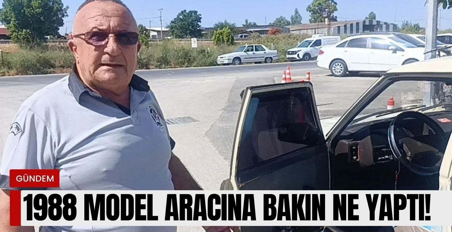 1988 model aracına bakın ne yaptı!