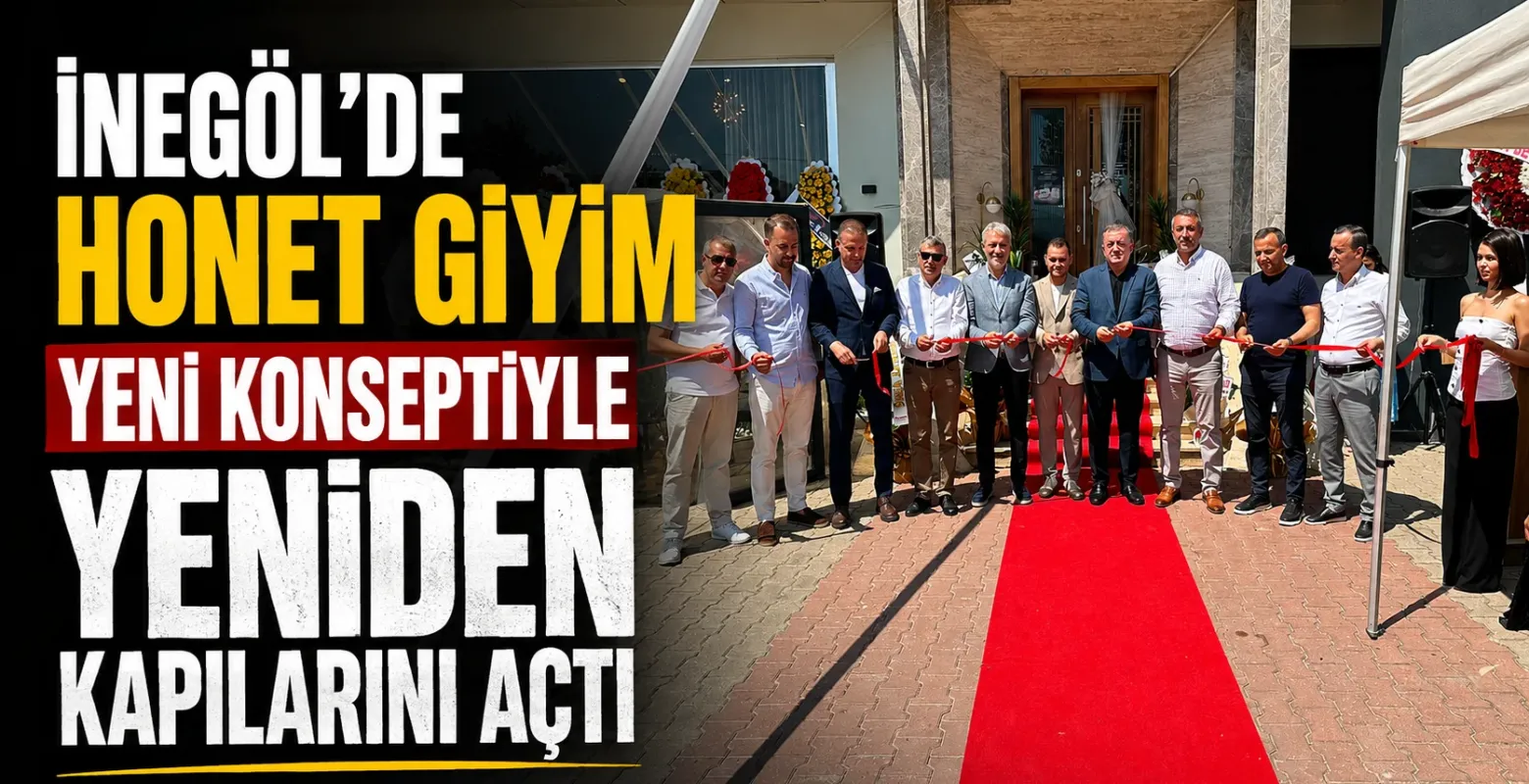 İnegöl'de HONET Giyim Yeni Konseptiyle Yeniden Kapılarını Açtı