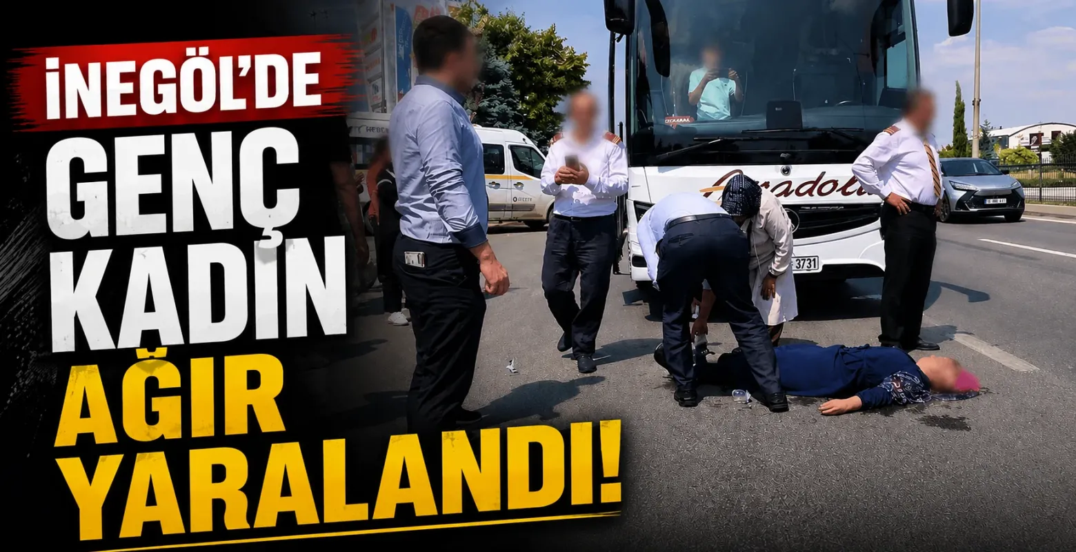 İnegöl'de genç kadın ağır yaralandı!