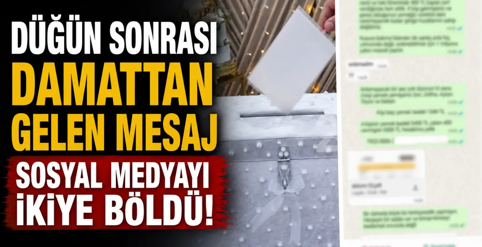 Düğün sonrası damattan gelen mesaj sosyal medyayı ikiye böldü!