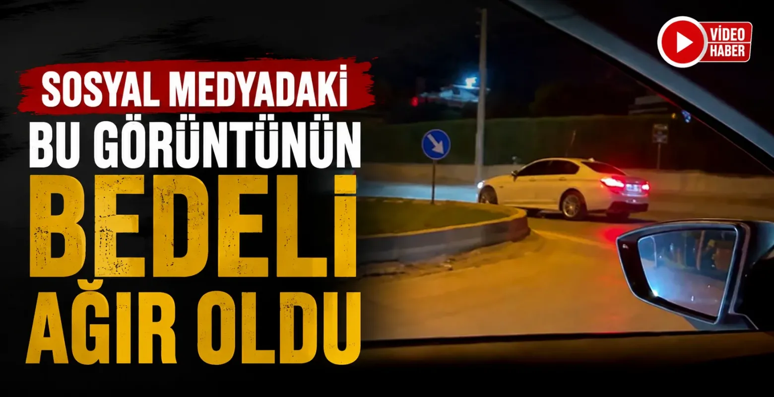 İnegöl’de Ahmet Türkel Çevre Yolu’nda drift yapan sürücüye ağır ceza
