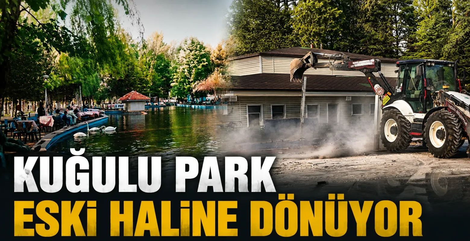 Kuğulu Park eski haline dönüyor