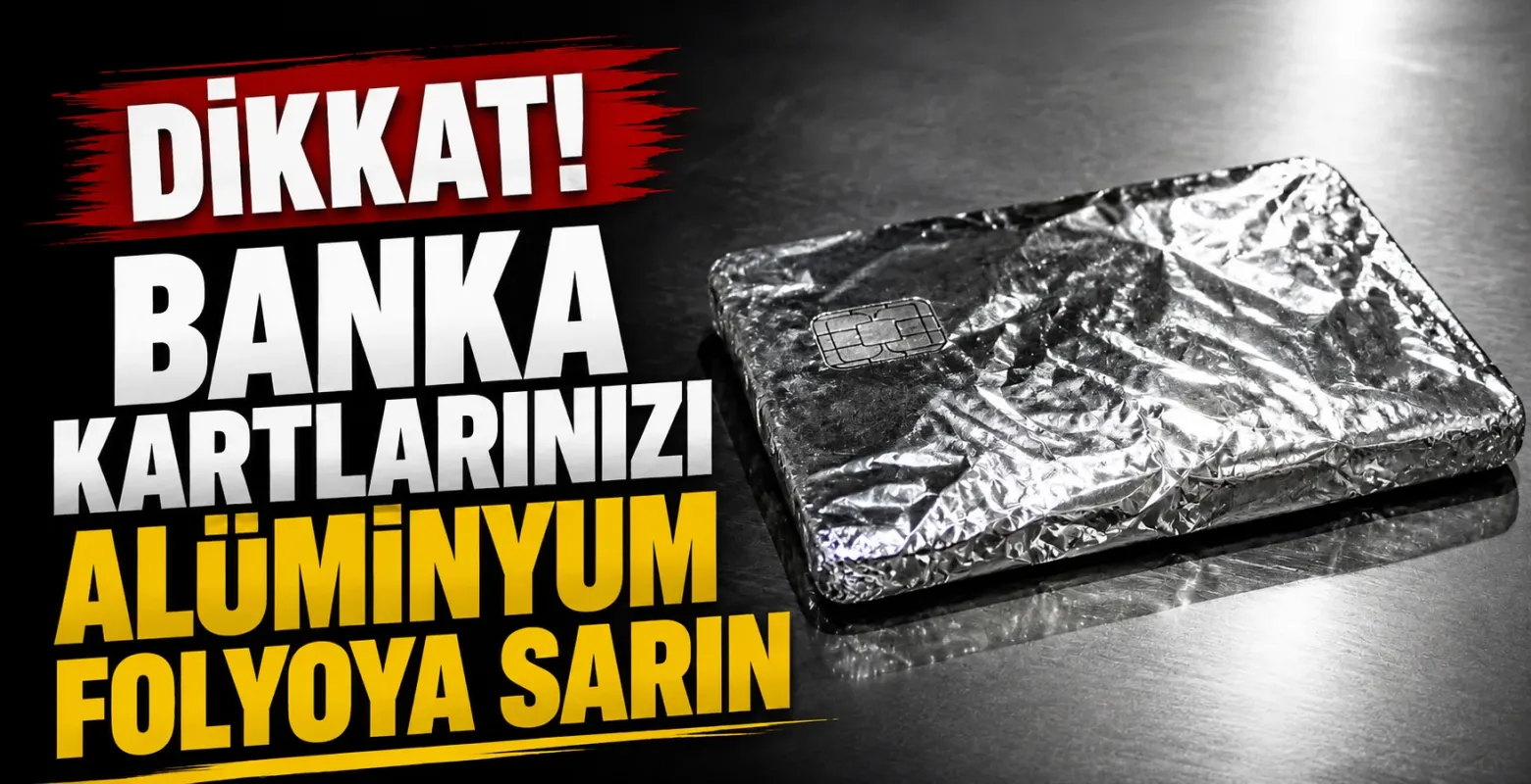 Banka kartlarınızı alüminyum folyoya sarın