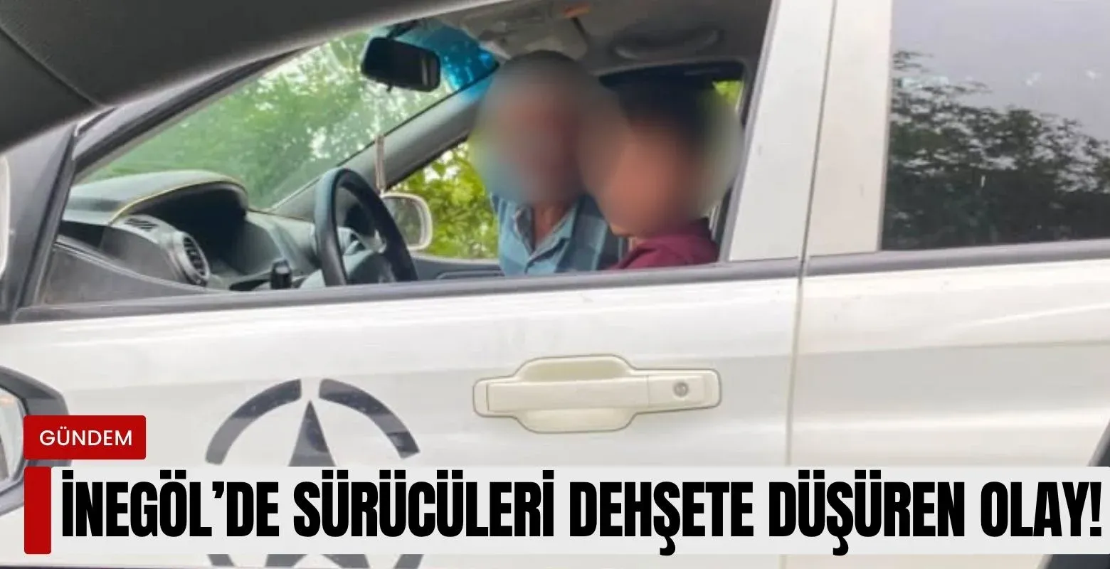 İnegöl'de sürücüleri dehşete düşüren olay!