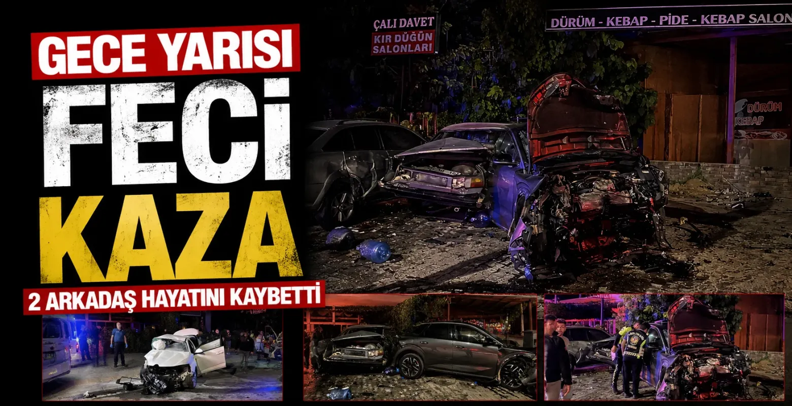 Bursa'da gece yarısı feci kaza: 2 ölü, 2 yaralı