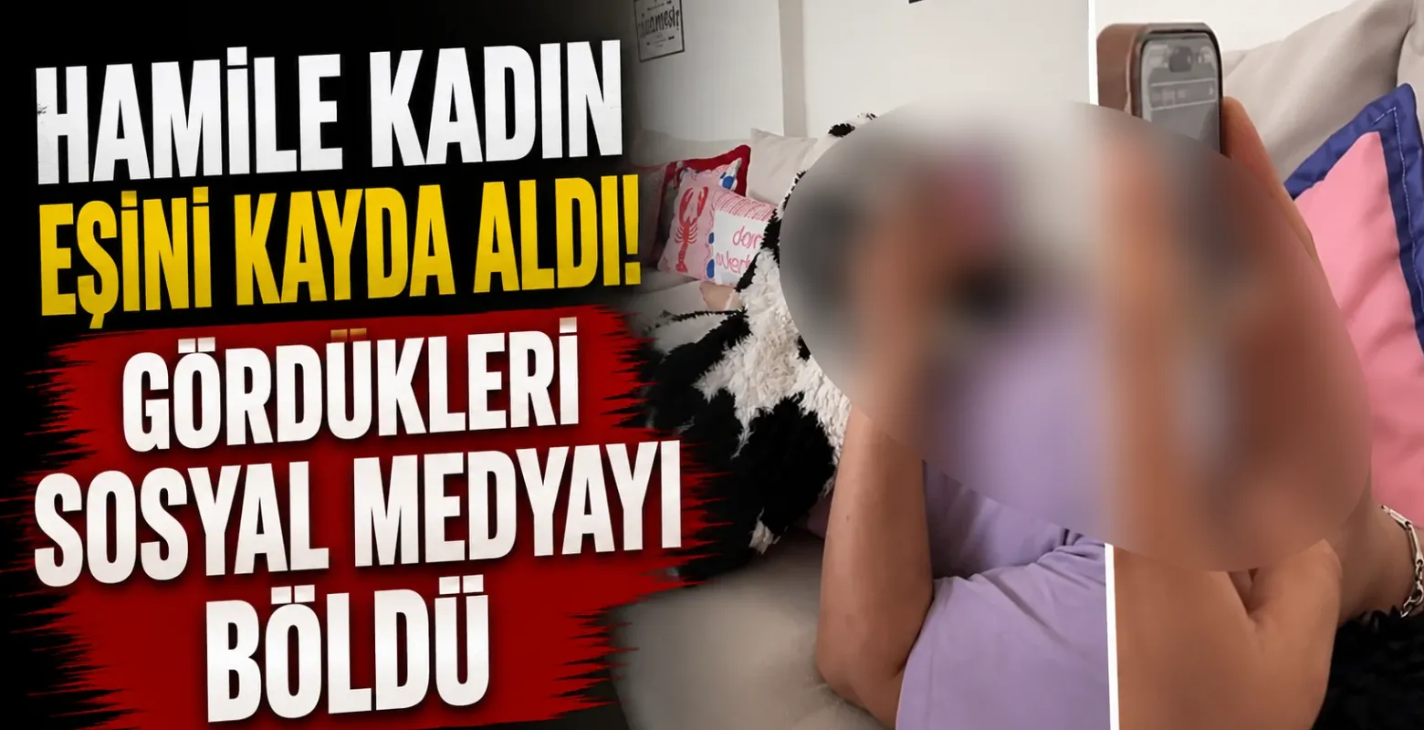 Hamile kadın eşini kayda aldı! Gördükleri sosyal medyayı böldü