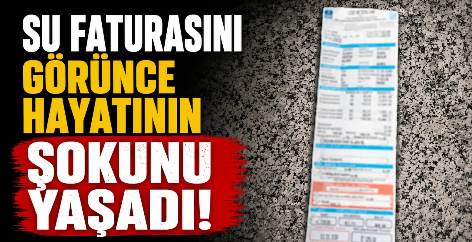 Su faturasını görünce hayatının şokunu yaşadı