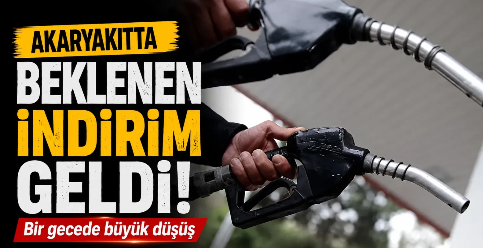 Akaryakıtta beklenen indirim geldi! Bir gecede büyük düşüş
