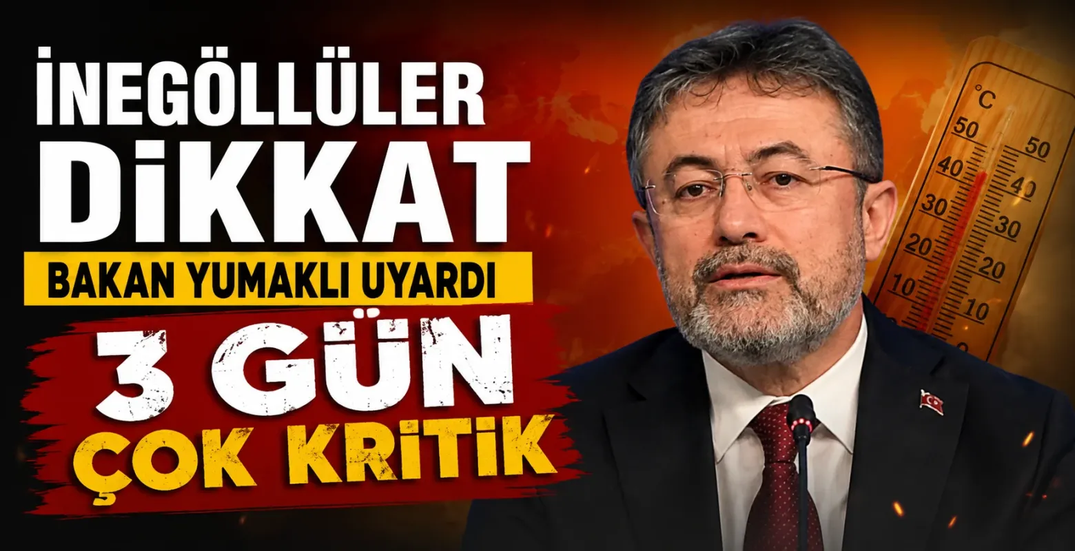 Bakan Yumaklı’dan 28-30 Ağustos için orman yangını uyarısı