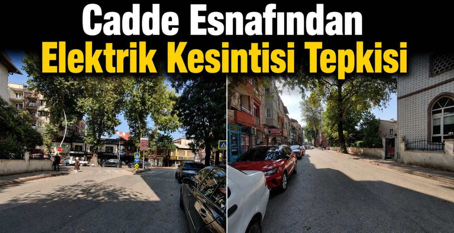 İnegöl Hastane Caddesi Esnafından Elektrik Kesintisi Tepkisi