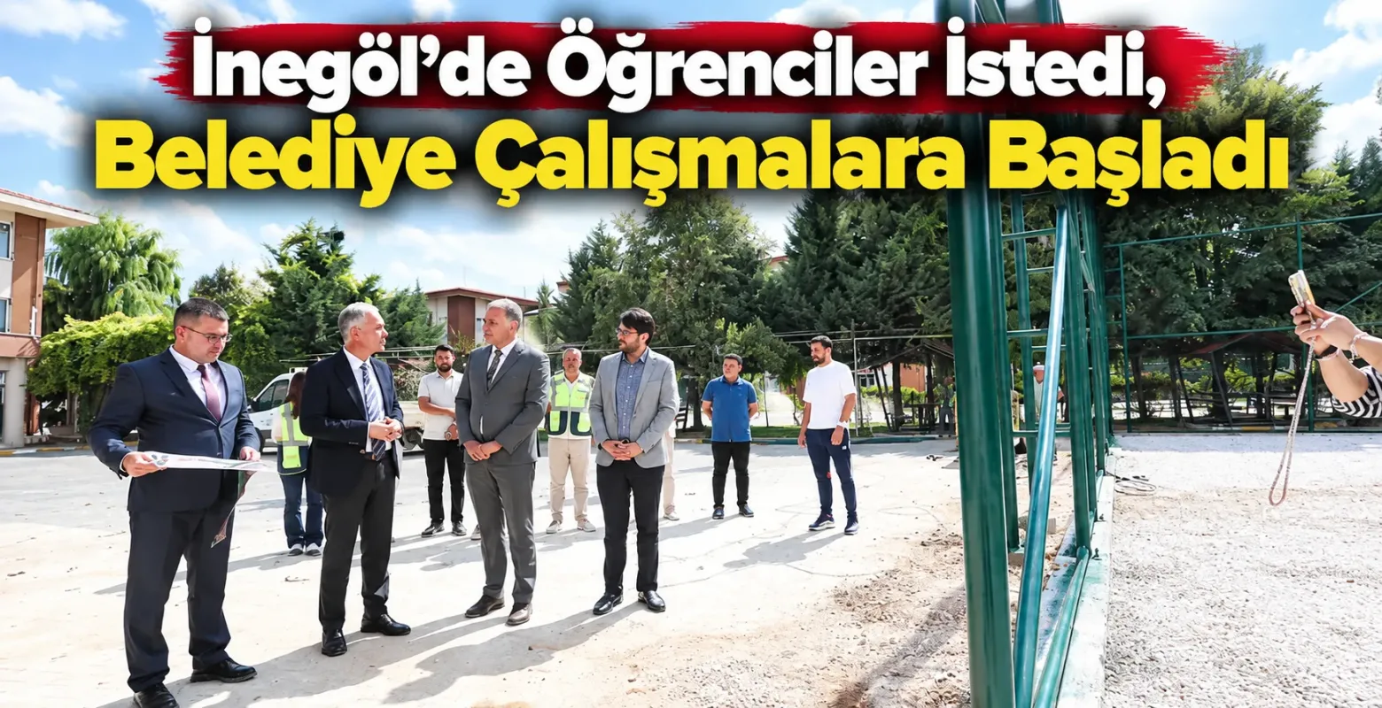 İnegöl’de Öğrenciler İstedi, Belediye Çalışmalara Başladı