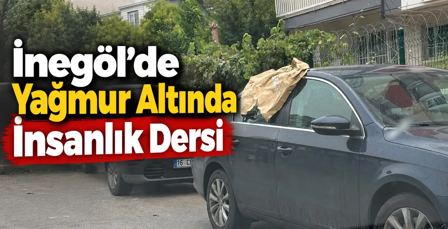 İnegöl’de İnsanlık Ölmemiş Dedirten Görüntü! Bir de Not Bıraktı